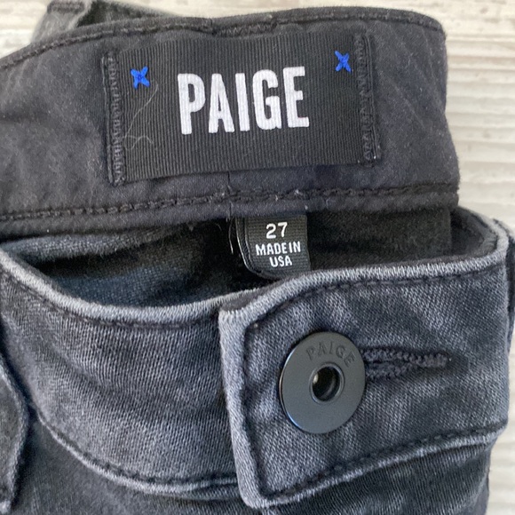 PAIGE | FADED BLK CROP SKINNY - Picture 5 of 6